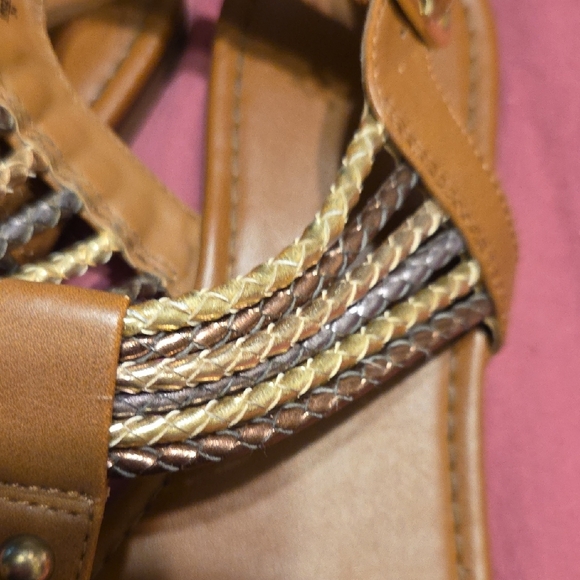 American Eagle Outfitters Brown Braided Sandals - Picture 2 of 7